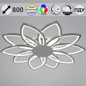 Потолочная люстра Reluce 09877-0.3-10 CR (RGB)