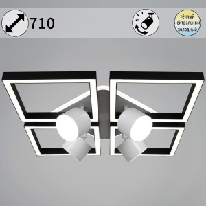 Потолочная люстра Reluce 75406-0.3-4+4+1