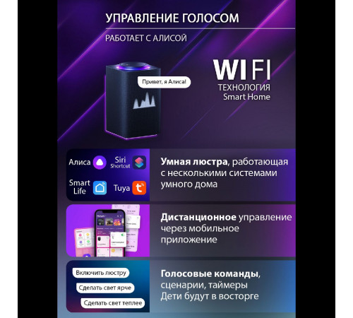 Потолочная люстра Natali Kovaltseva Spektr LED SMART 84006 Потолочная люстра Natali Kovaltseva Spektr LED SMART 84006