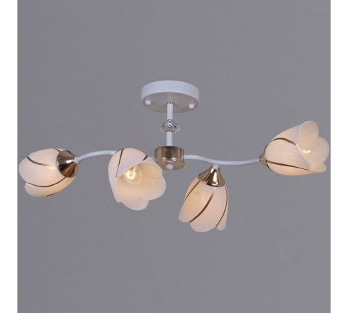 Потолочная люстра Reluce 35360-0.3-04 WH+FG Потолочная люстра Reluce 35360-0.3-04 WH+FG