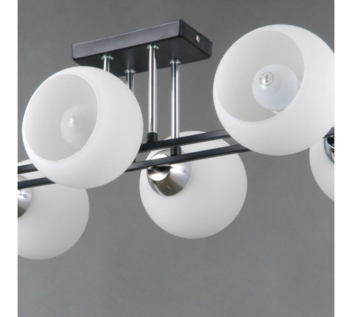 Потолочная люстра Illumico IL0791-6CSQ-25 BK CR TRENTO Потолочная люстра Illumico IL0791-6CSQ-25 BK CR TRENTO