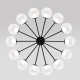 Потолочная люстра Eurosvet Vinter 201057 LED черный a072623