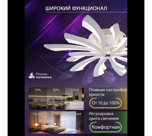 Потолочная люстра Natali Kovaltseva Vio LED LAMPS 81454