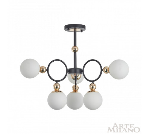 Потолочная люстра Arte Milano Neapolis 274307/6 BK/GD