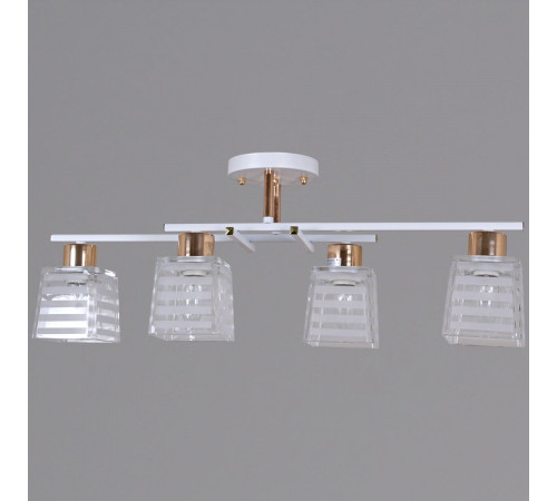 Потолочная люстра Reluce 09260-0.3-04 WH+FG Потолочная люстра Reluce 09260-0.3-04 WH+FG