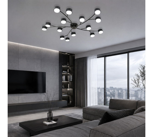 Потолочная люстра Escada Fluxen 120009/15C Black ES0000033L
