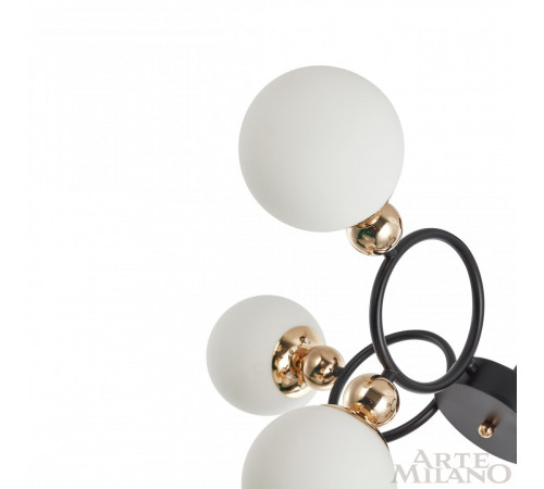 Потолочная люстра Arte Milano Neapolis 274307/8 BK/GD