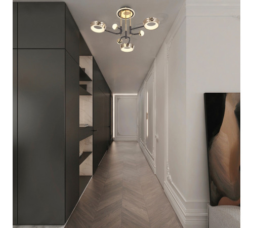 Потолочная люстра Arte Milano Ferrara 273210/6 BK/GD