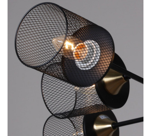 Потолочная люстра Reluce 38460-0.3-08 BK+COPPER