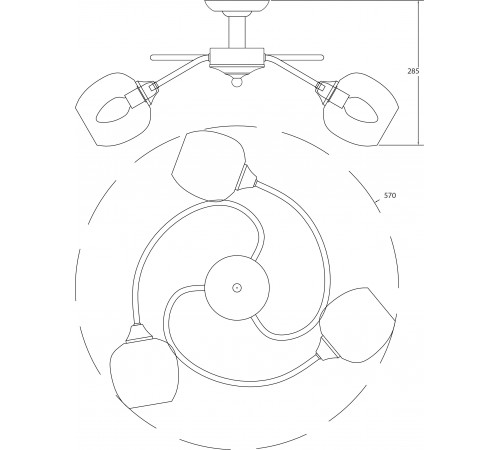 Потолочная люстра Escada Olivia 1178/3P