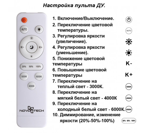 Потолочная люстра Novotech Calm 358922