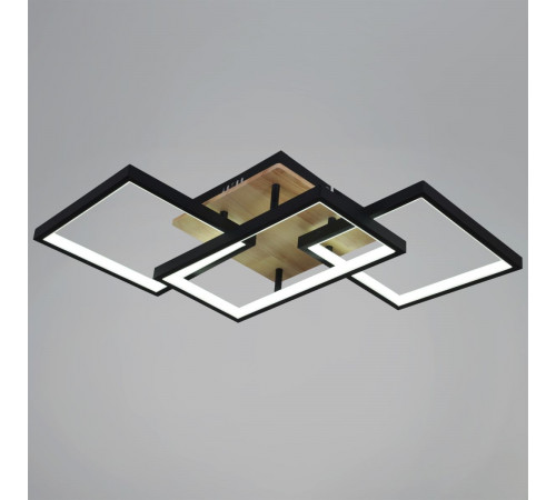 Потолочный светильник Reluce 49560-0.3-03 BK+WOOD