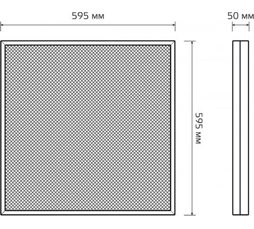 Светодиодная панель Gauss Mir G1-A0-00070-01G03-4003540 Светодиодная панель Gauss Mir G1-A0-00070-01G03-4003540