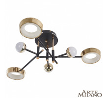 Потолочный светильник Arte Milano Ferrara 273299/6 BK/GD