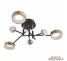 Потолочный светильник Arte Milano Ferrara 273299/6 BK/GD