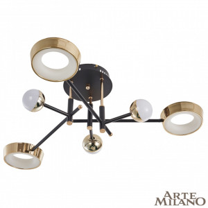 Потолочный светильник Arte Milano Ferrara 273299/6 BK/GD