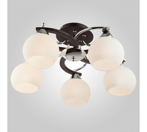 Потолочный светильник Eurosvet 9654/5 хром/черный 00000065865