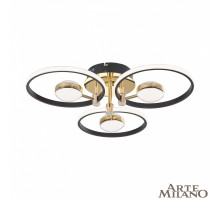 Потолочный светильник Arte Milano Ferrara 276140/3+3 BK/GD