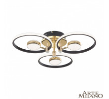 Потолочный светильник Arte Milano Ferrara 276140/3+3 BK/GD