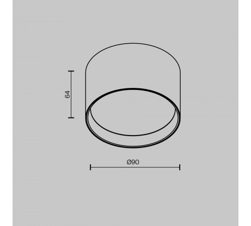 Потолочный светильник Maytoni Technical Glare C127CL-L7W3K-W