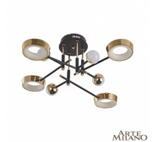 Потолочный светильник Arte Milano Ferrara 273299/8 BK/GD