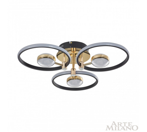 Потолочный светильник Arte Milano Ferrara 276140/3+3 BK/GD