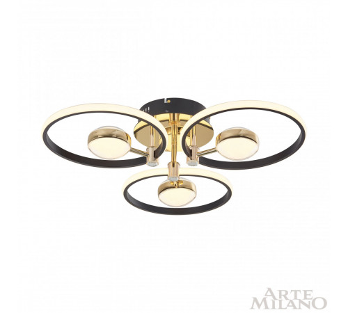 Потолочный светильник Arte Milano Ferrara 276140/3+3 BK/GD