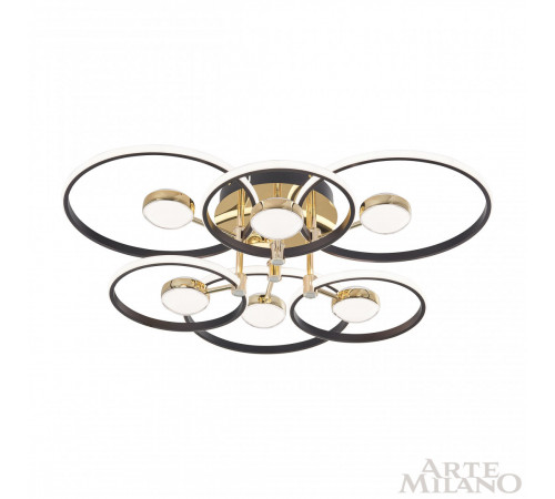 Потолочный светильник Arte Milano Ferrara 276140/6+6 BK/GD