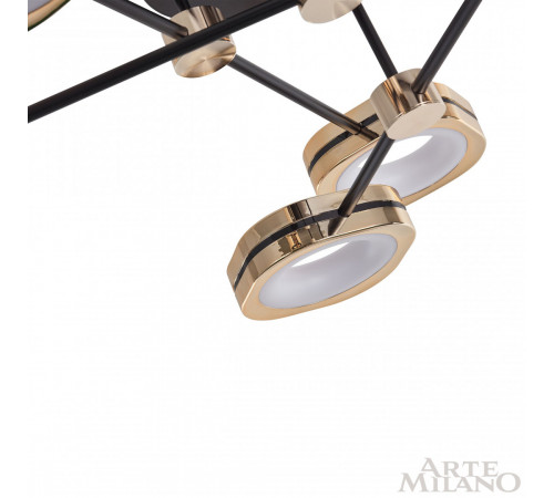 Потолочный светильник Arte Milano Ferrara 277999/6 BK/GD