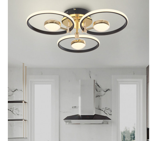 Потолочный светильник Arte Milano Ferrara 276140/3+3 BK/GD
