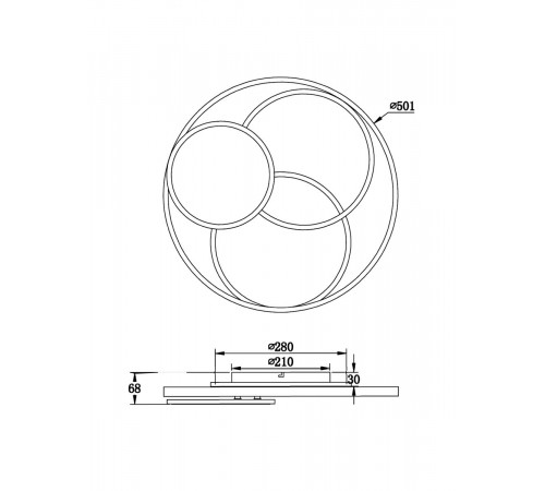 Потолочный светильник Freya Cosmic Market FR10015CL-L94WB