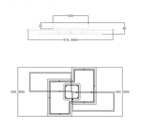 Потолочный светильник Escada 10216/S LED 138W White/Black