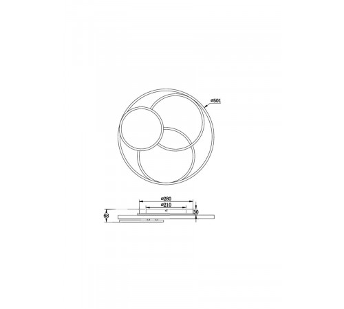 Потолочный светильник Freya Cosmic Market FR10015CL-L94WB