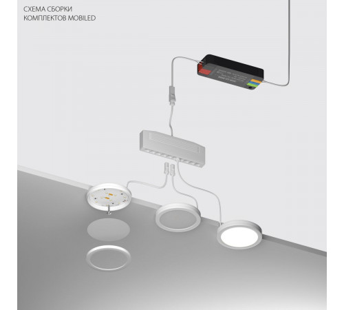 Комплект со светильником Lightstar Mobiled 12V 13W 750LM 036230-5 (036230-5+412036+036010)