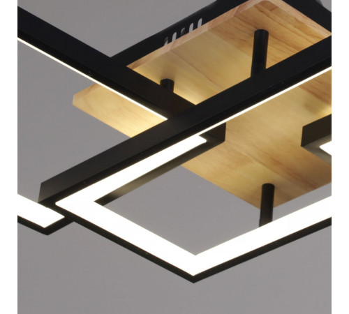 Потолочный светильник Reluce 49560-0.3-03 BK+WOOD