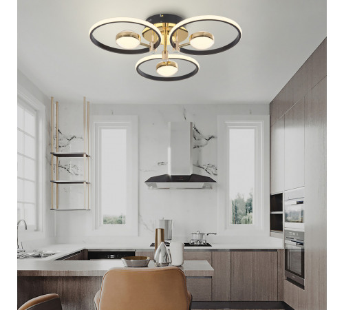 Потолочный светильник Arte Milano Ferrara 276140/3+3 BK/GD