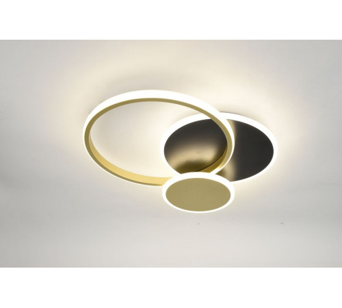 Потолочный светильник Эра Модерн City CLL-1-60 3K-6,5K RC BK+GD