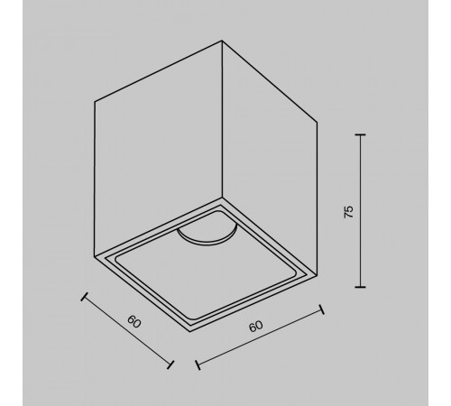 Потолочный светильник Maytoni Technical Alfa LED C065CL-8W4K-SQ-B