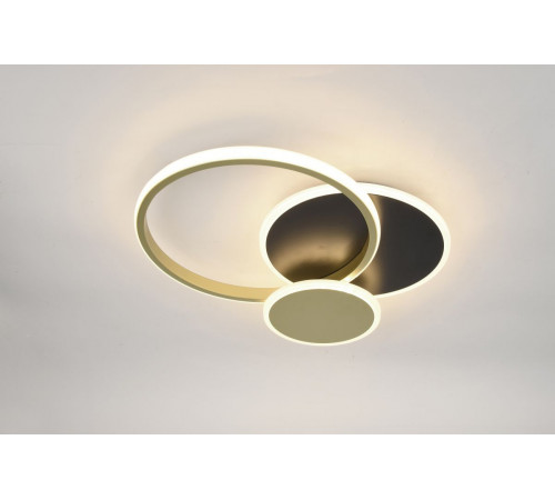 Потолочный светильник Эра Модерн City CLL-1-60 3K-6,5K RC BK+GD