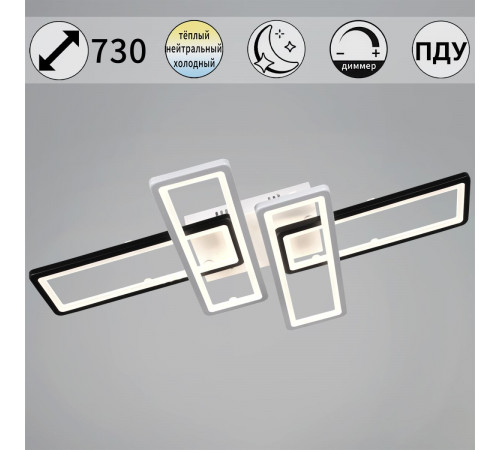 Потолочный светильник Reluce 03629-0.3-04A WH+BK