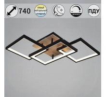 Потолочный светильник Reluce 49560-0.3-03 BK+WOOD