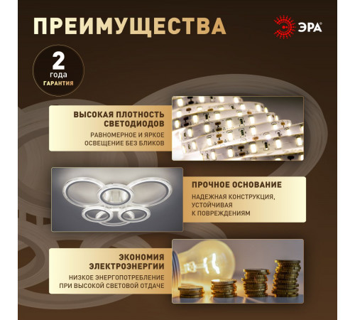Потолочный светильник Эра Модерн Ring CLL-1-90W 3K-6,5K RC WH