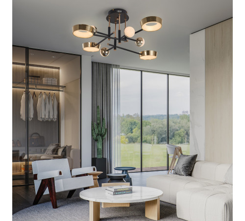 Потолочный светильник Arte Milano Ferrara 273299/8 BK/GD