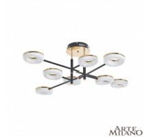 Потолочная светильник Arte Milano Ferrara 272999/8 BK/GD