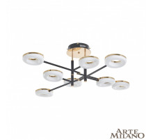 Потолочная светильник Arte Milano Ferrara 272999/8 BK/GD