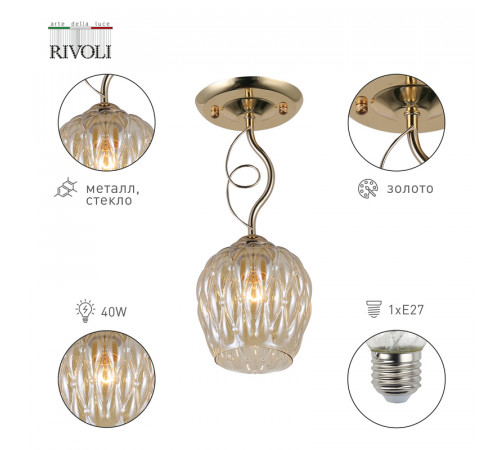 Потолочный светильник Rivoli Daiane 9120-201 Б0054740
