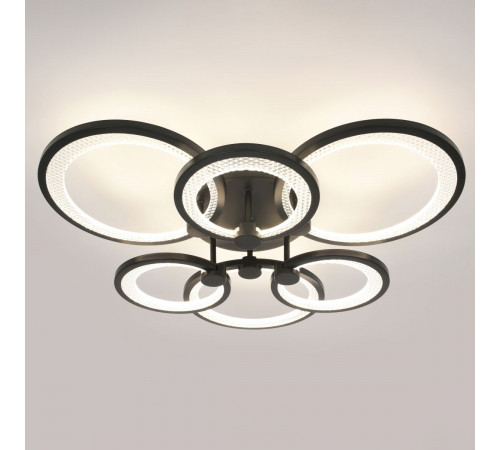 Потолочный светильник Эра Модерн Odry CLL-1-117W 3K-6,5K RC BK