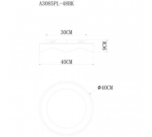 Потолочный светильник Arte Lamp Ankaa A3085PL-48BK