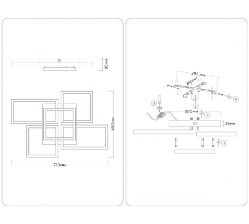 Потолочный светильник Ambrella Light Acrylica Disk FA1012