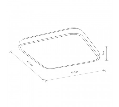 Потолочный cветильник Nowodvorski Agnes Square Led Pro White 10992
